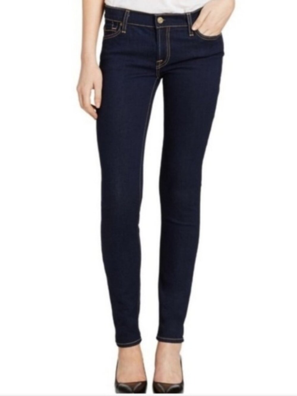 7 for All Mankind The Skinny Jeans NWOT - Women's Size 26 - Dark Wash